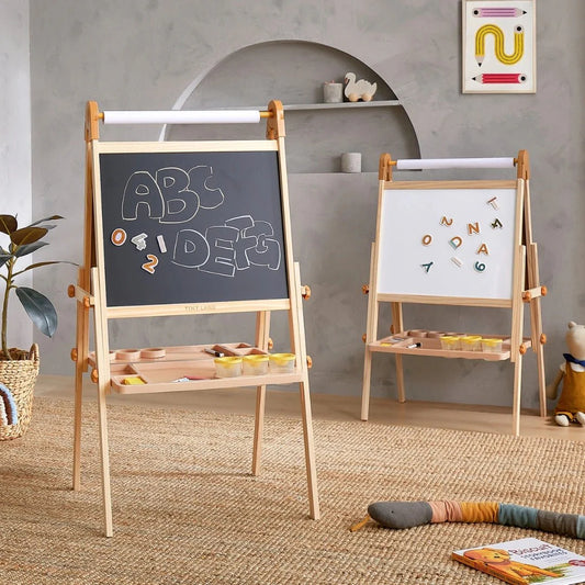 Tiny Land® Magnitales Easel for Kids - Chickadees Wooden Toys
