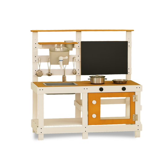 Avenlur Woodland Mud Kitchen – Montessori Outdoor Wooden Play Kitchen