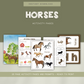 Horses Preschool Activity Pages