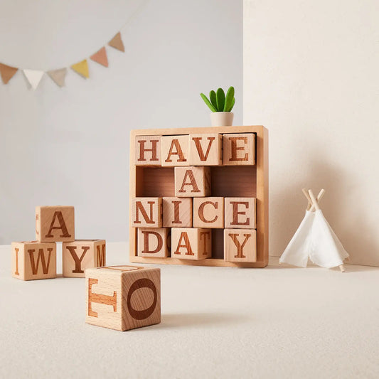 Tiny Land® Wooden Alphabet Blocks