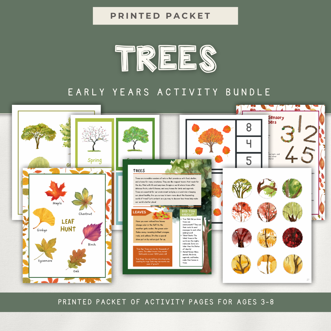 Trees Activity Pages - Printed Packet
