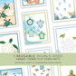 5 Double-sided SEA TURTLE Themed Play Dough Mats - Physical Product