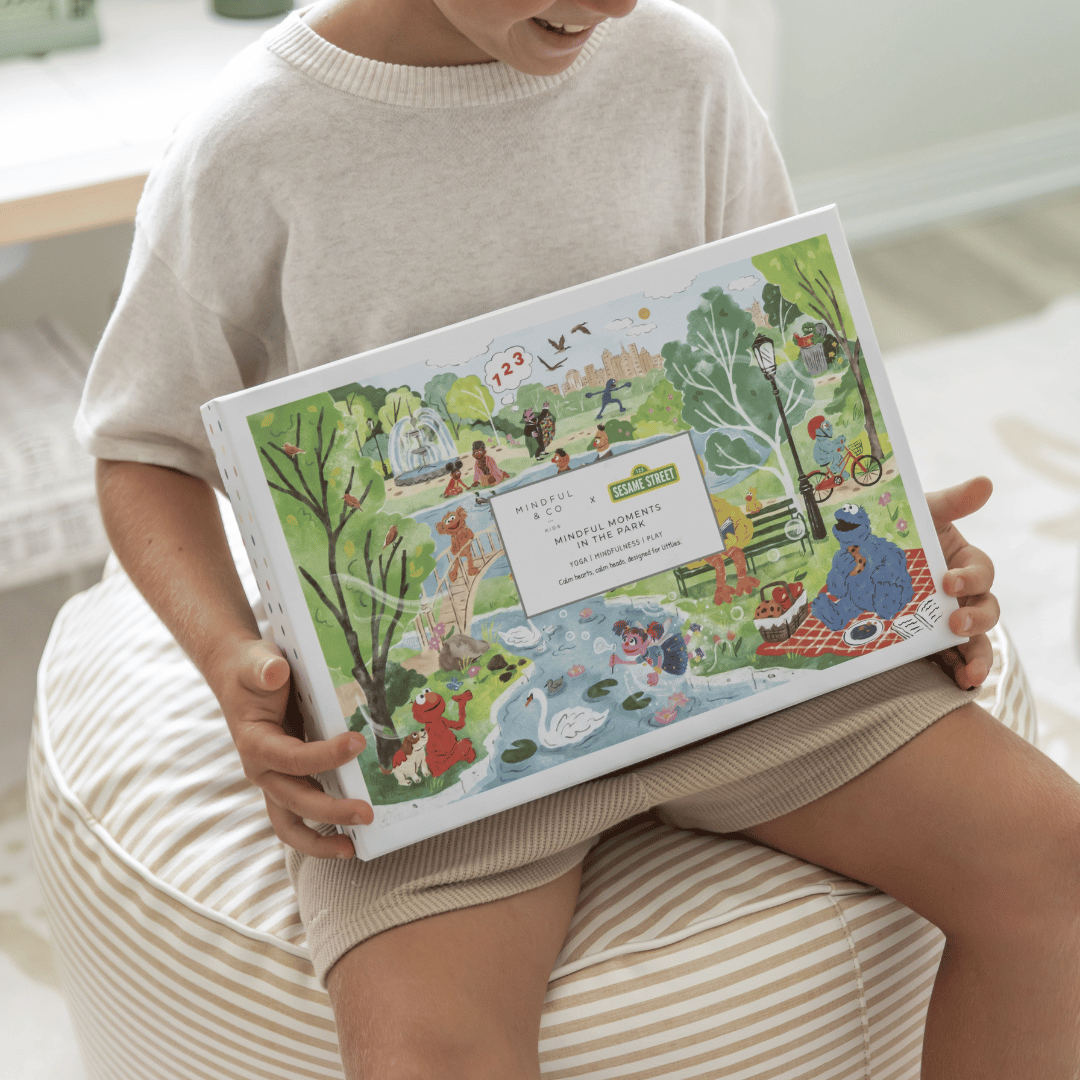 Mindful Moments with Sesame Street Floor Puzzle - Chickadees Wooden Toys