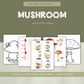 Mushrooms Preschool Activity Pages - Chickadees Wooden Toys