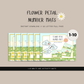 Flower Petal Number Mats - Digital Download - Chickadees Wooden Toys