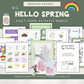 Hello Spring! Activity Bundle - Printed Packet - Chickadees Wooden Toys