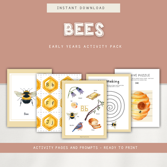Bees - Preschool Activity Pages