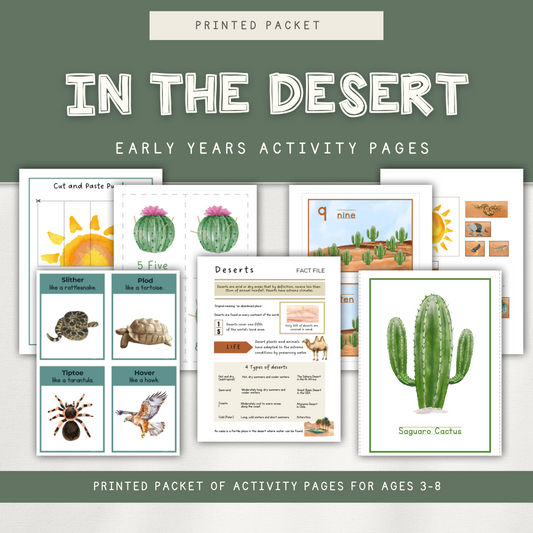 In the Desert Activity Pages - Printed Packet