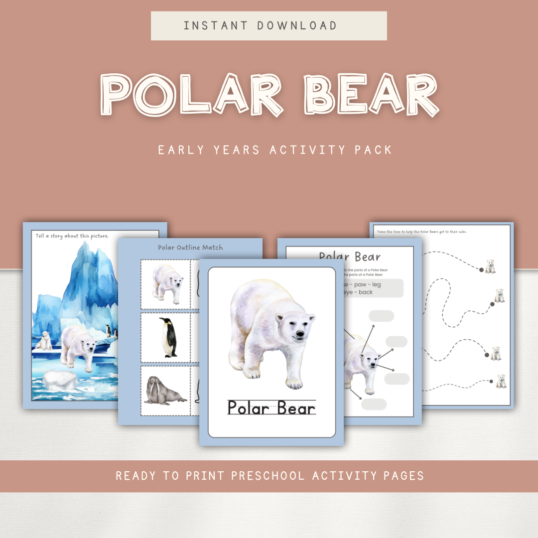 Polar Bear - Preschool Activity Pages