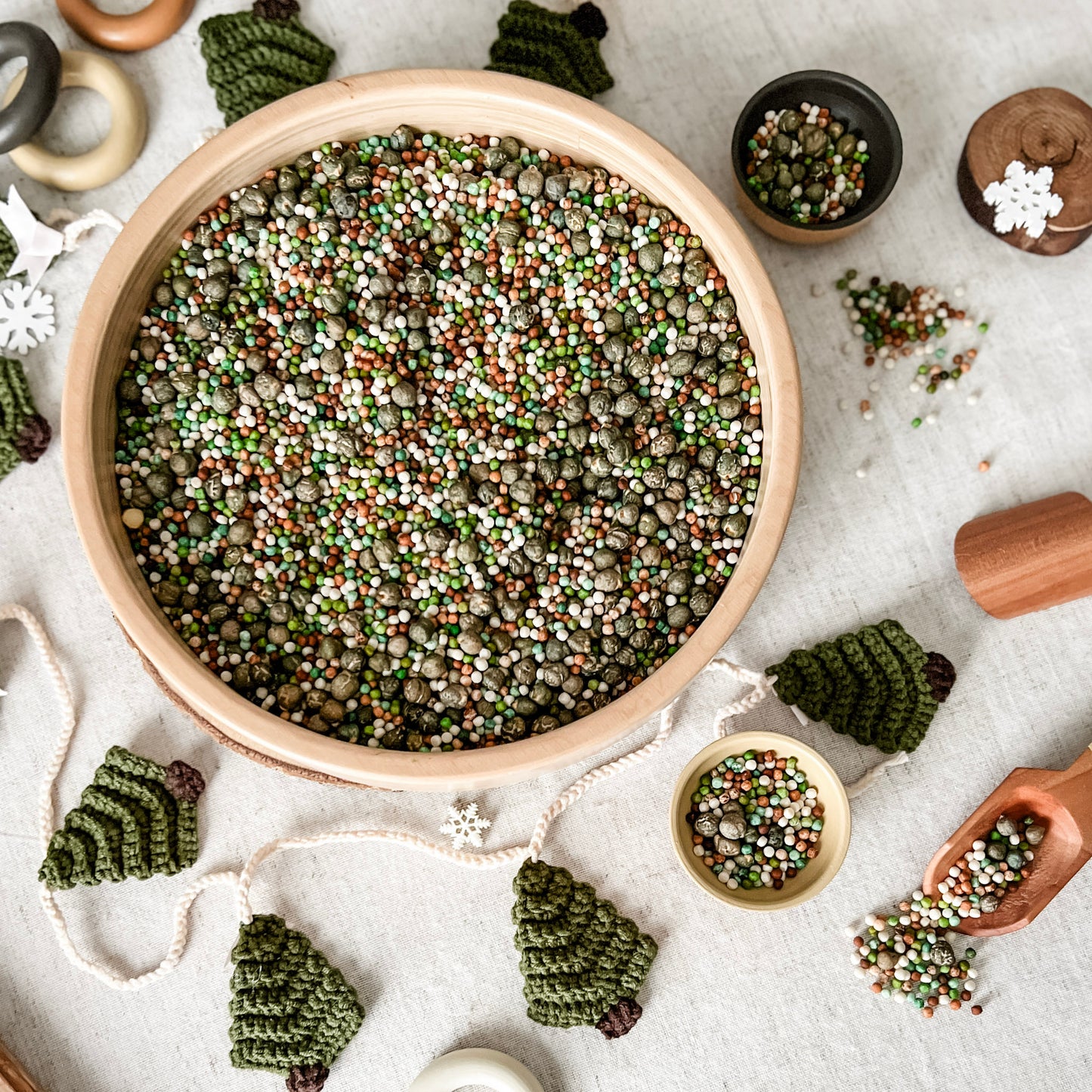 Winter Woods Sensory Bin Filler