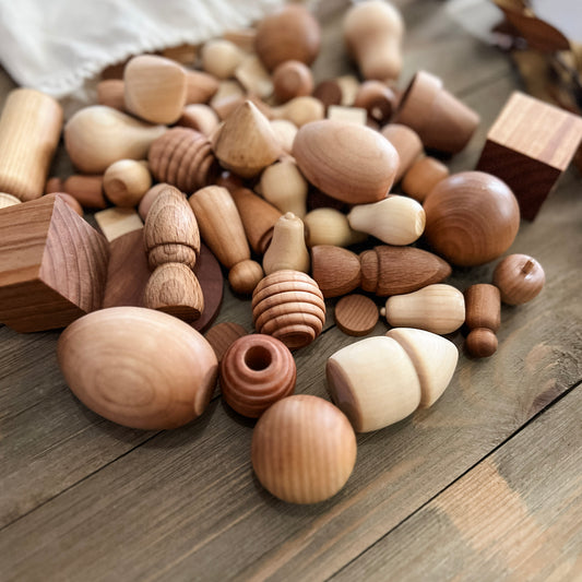 1 lb of Wooden Loose Parts