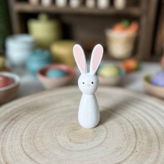 White Wooden Bunny