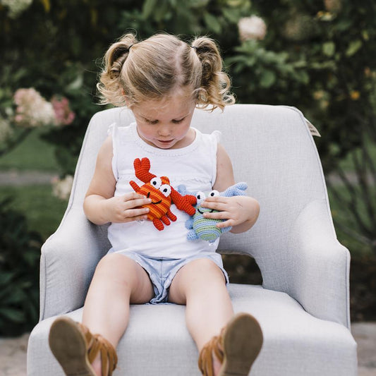 Crab Rattle - Chickadees Wooden Toys