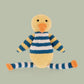 Organic Duck Rattle - Yellow and Blue