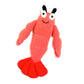 Plush Lobster Toy Rattle - Red - Chickadees Wooden Toys