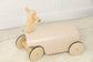 Kids Toddler Wooden Ride-On Toy with Wheels and Walker