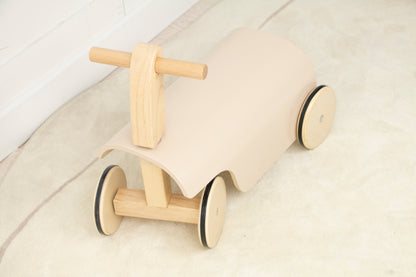 Kids Toddler Wooden Ride-On Toy with Wheels and Walker