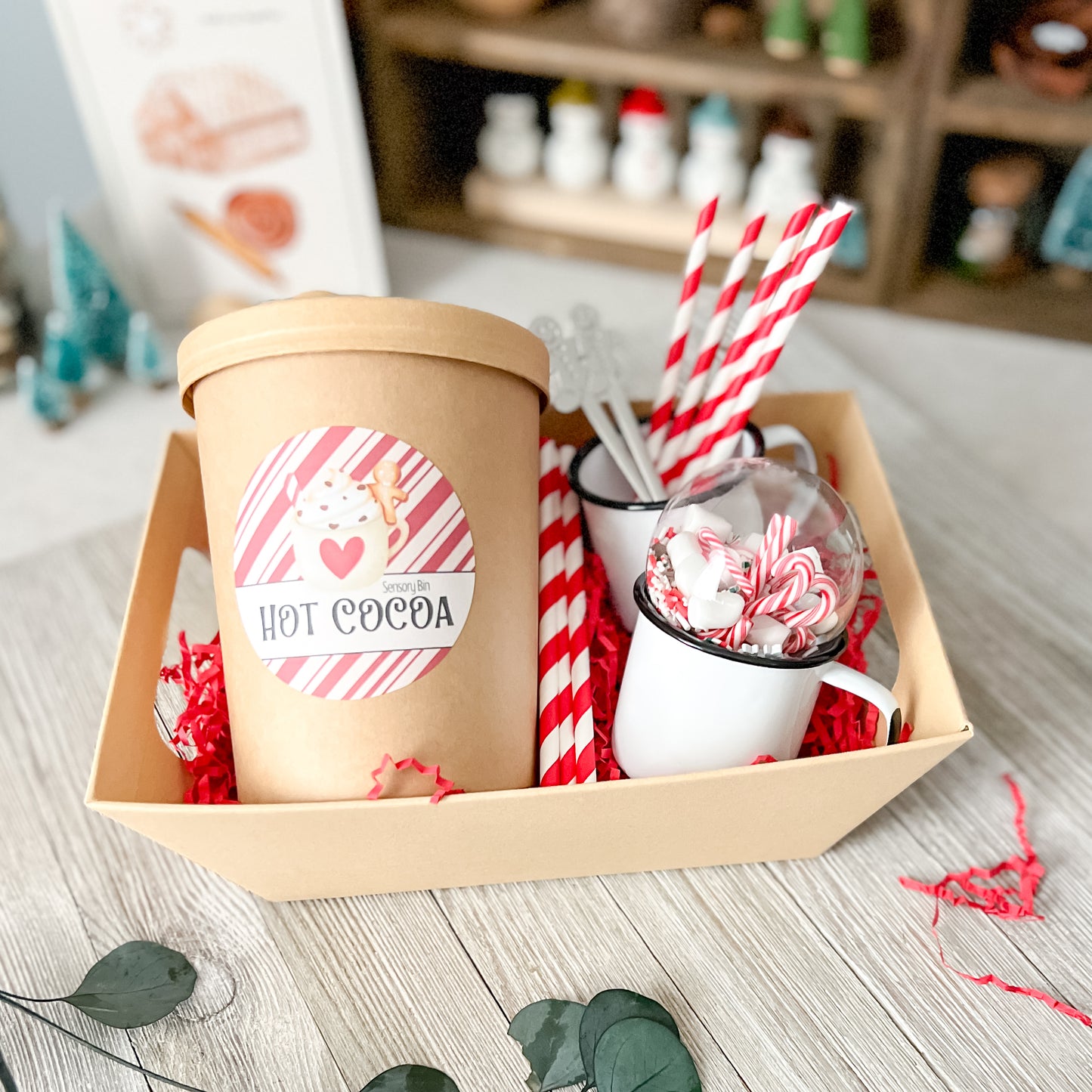 Hot Cocoa Sensory Bin