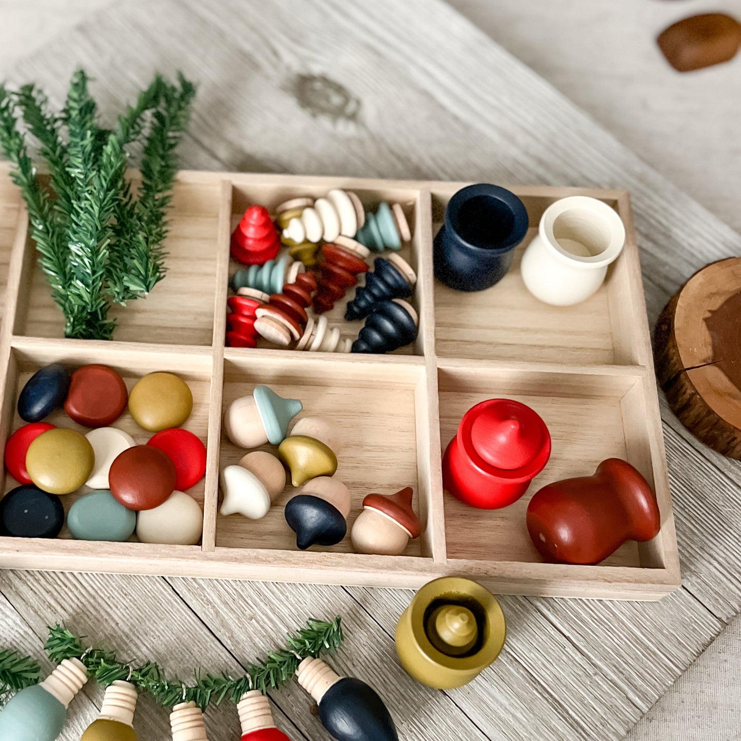 Winter Cheer Loose Parts Tray