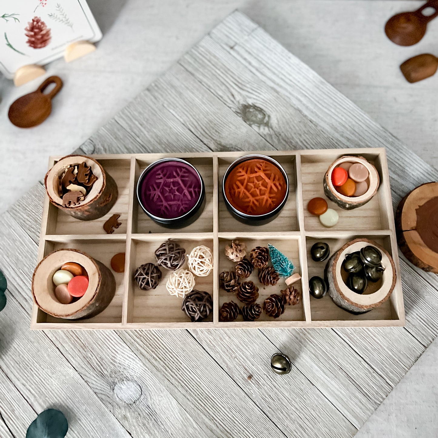 Woodland Play Dough & Tinker Tray