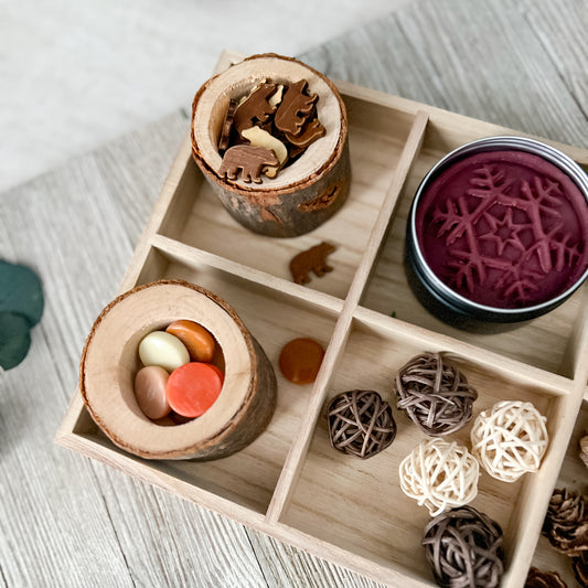 Woodland Play Dough & Tinker Tray