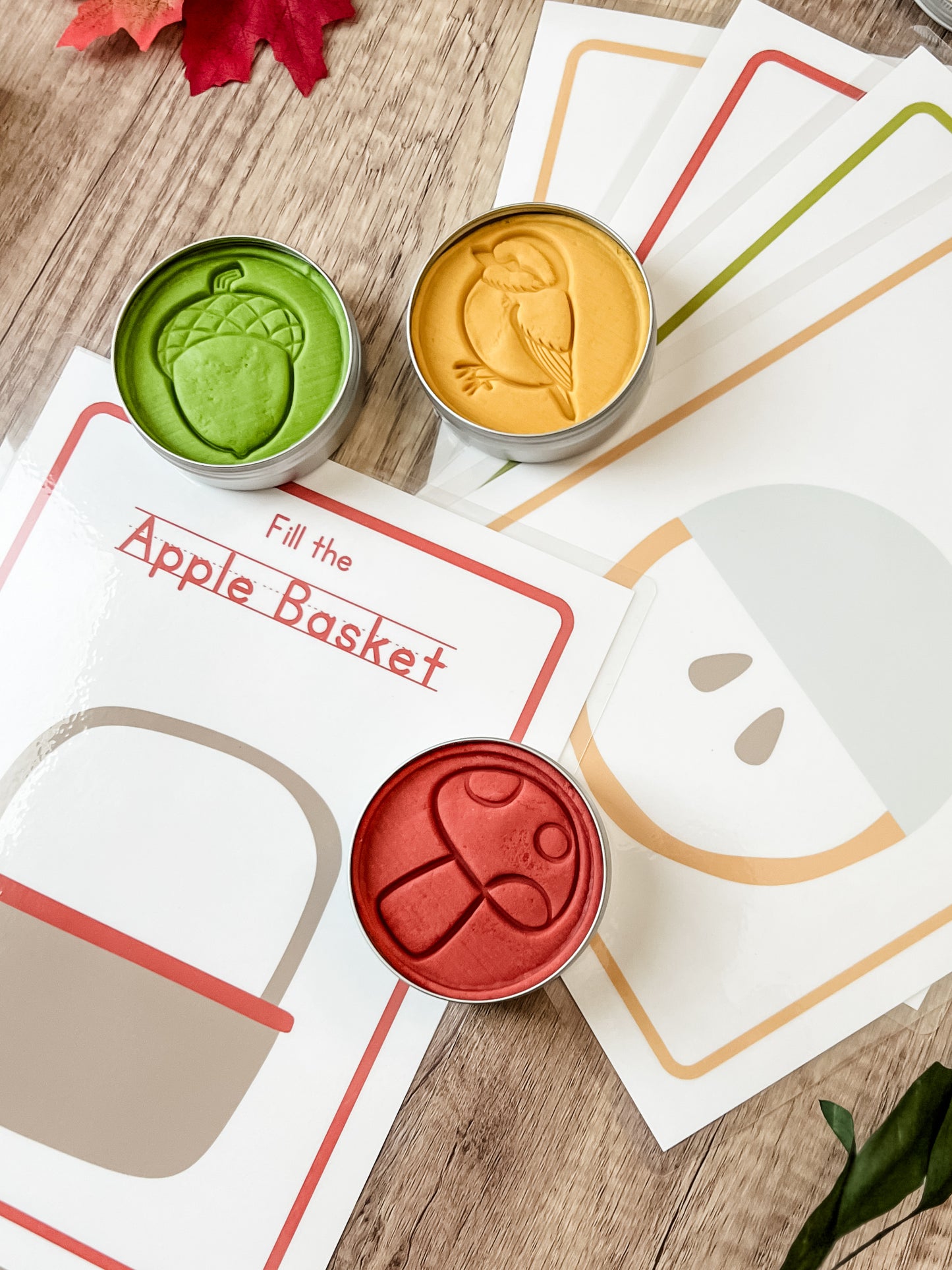 Apple Scented Play Dough Trios