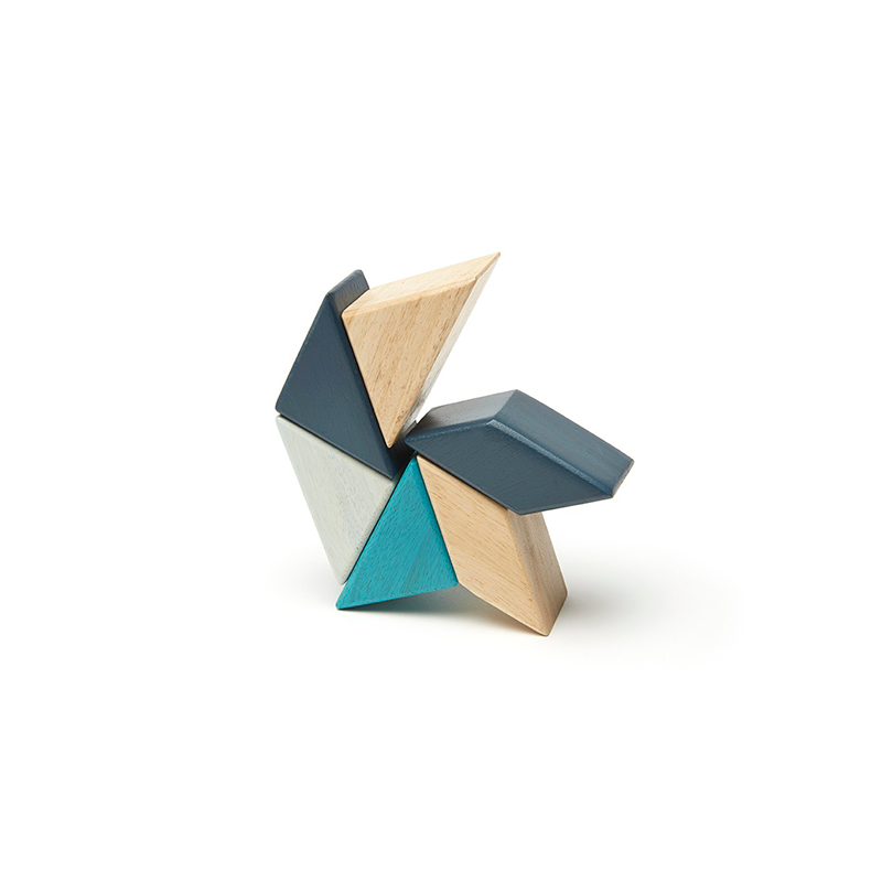 Pocket Pouch Prism <br>Magnetic Wooden Blocks <br>6 pieces