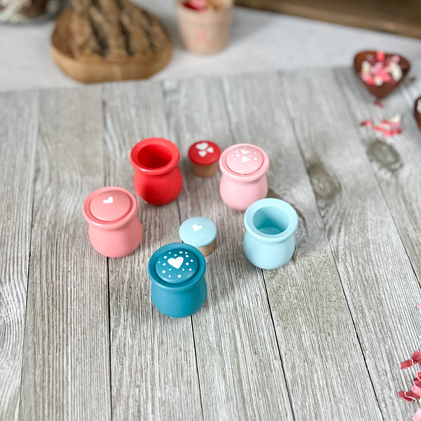 Valentine Mushroom Pots