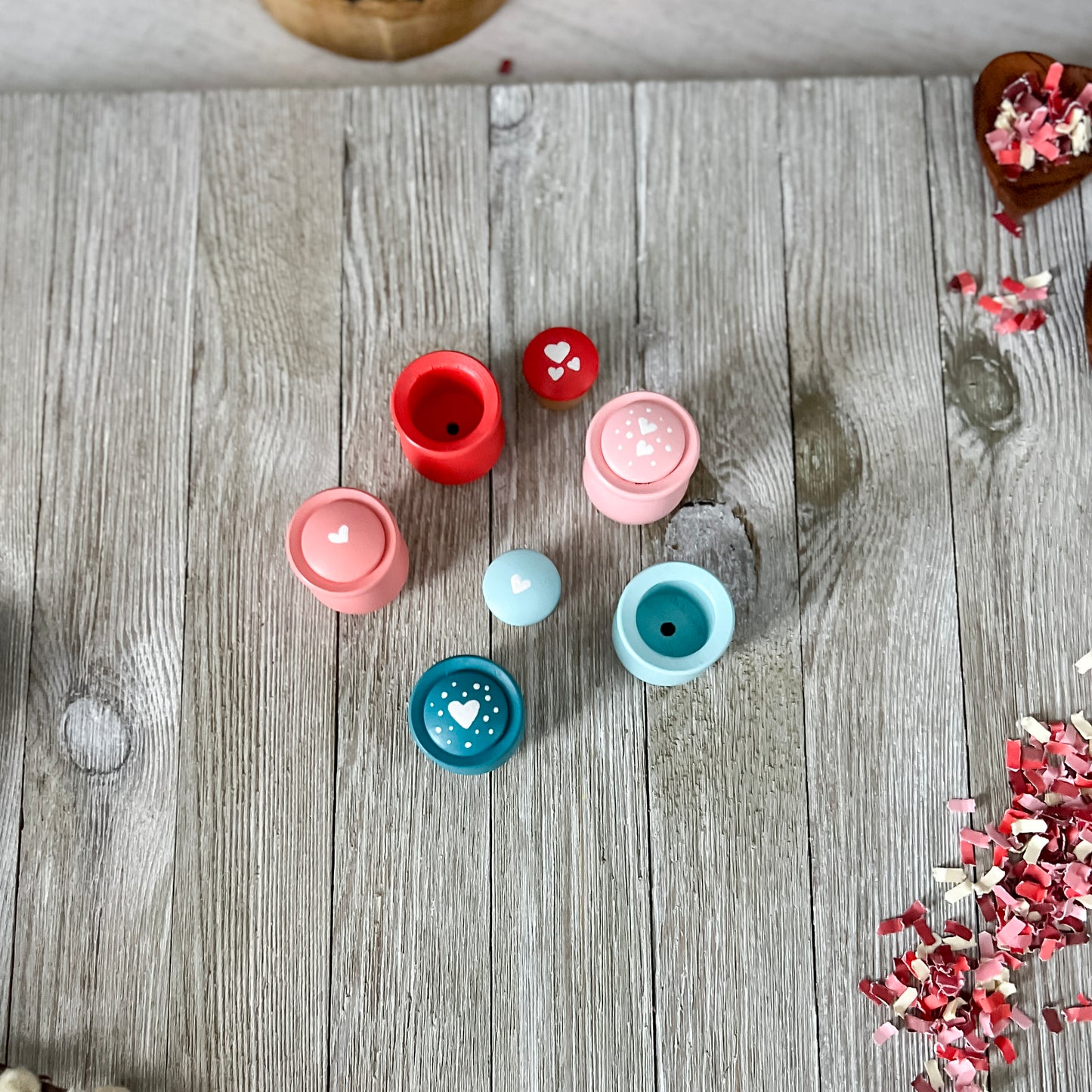 Valentine Mushroom Pots