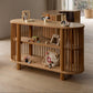 Oak Two Tiered Fluted Shelf - Chickadees Wooden Toys