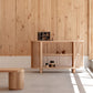 Oak Two Tiered Fluted Shelf - Chickadees Wooden Toys