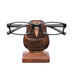 Sparrow Eyeglass Holder Stand - Handcrafted Indian Rosewood