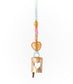 Chakshu Heart Cutout Bell Wind Chime Upcycled Sari