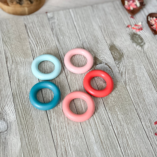 Valentine Wooden Rings - Chickadees Wooden Toys