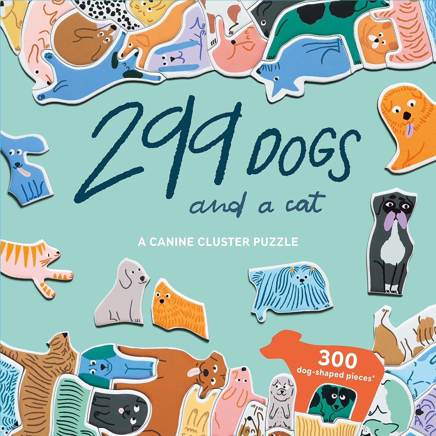 299 Dogs & a cat 300 Piece Cluster Puzzle Laurence King