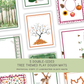 5 Double-sided Tree Themed Play Dough Mats - Physical Product