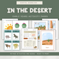 In the Desert Themed Activity Pages - Digital Download