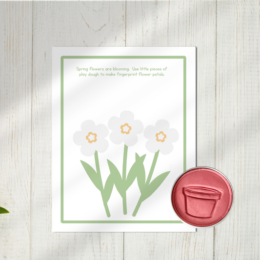 10 Gardening Themed Play Dough Mats - Digital Download