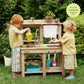 Tiny Land® Mud Kitchen - DuoPlay Outdoor Play Kitchen for Kids
