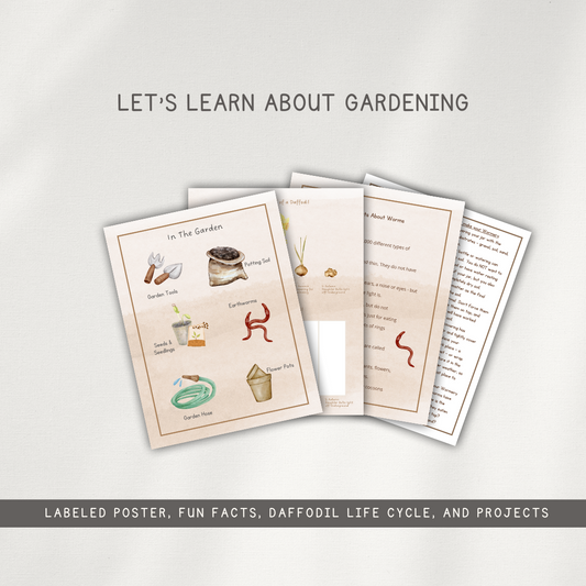 Gardening Themed Activity Pages - Digital Download