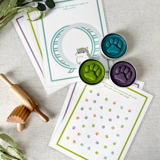 10 Pet Themed Play Dough Mats - Digital Download - Chickadees Wooden Toys