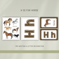 Horses Preschool Activity Pages - Chickadees Wooden Toys