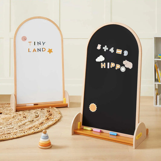 Tiny Land® Double-Sided Arched Magnet Chalkboard - Chickadees Wooden Toys