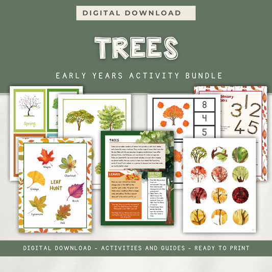 Tree Themed Activity Pages - Digital Download