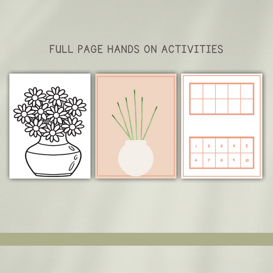 Blossoms Preschool Activity Pages