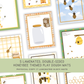 5 Double-sided HONEYBEE Themed Play Dough Mats - Physical Product - Chickadees Wooden Toys
