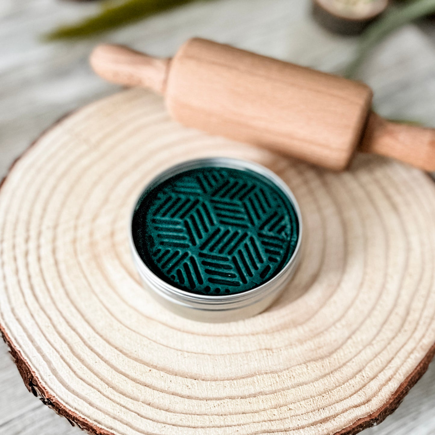 Lunar Chai Tea Scented - Black Night Play Dough - Chickadees Wooden Toys