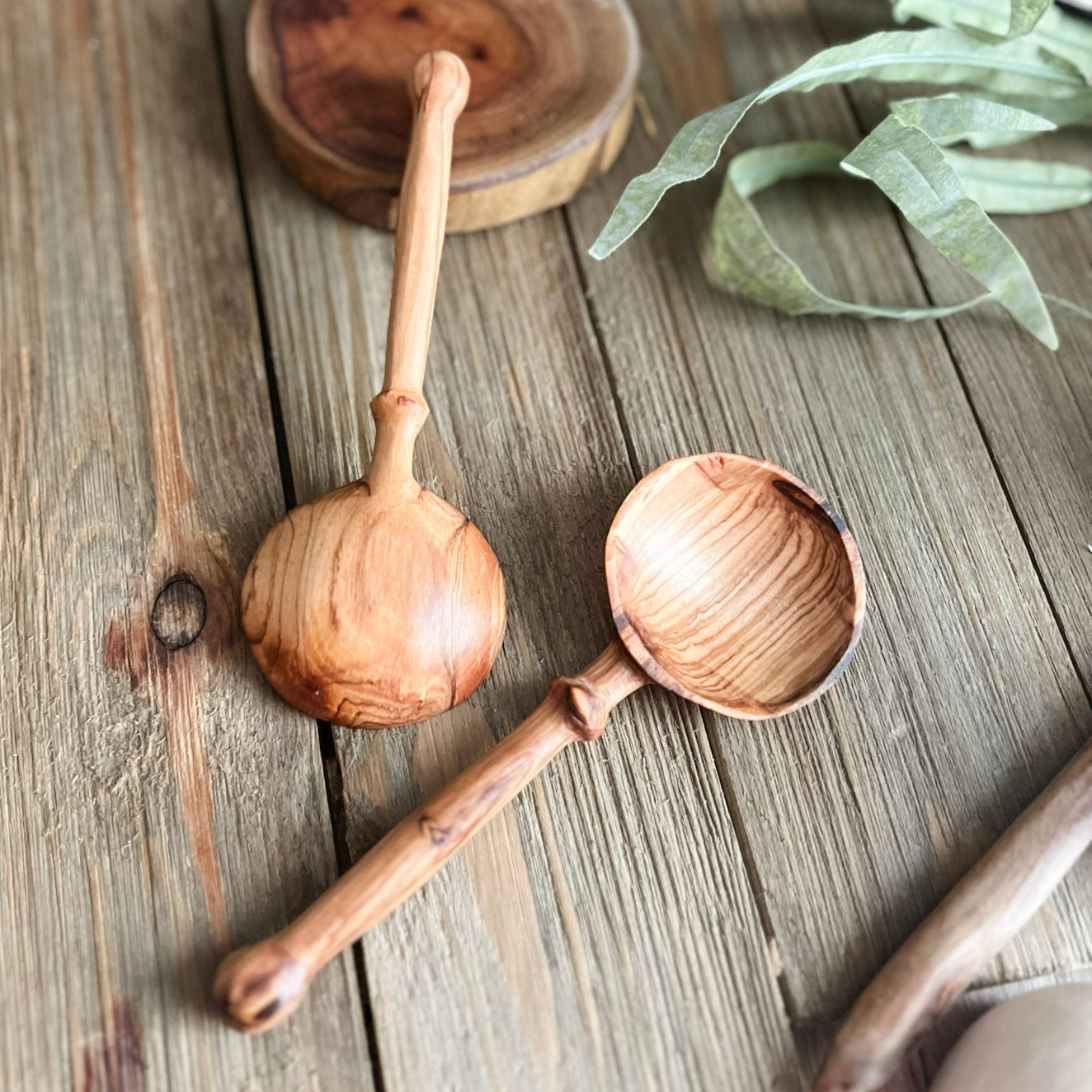 Wild Olive Wood Spyglass Spoon