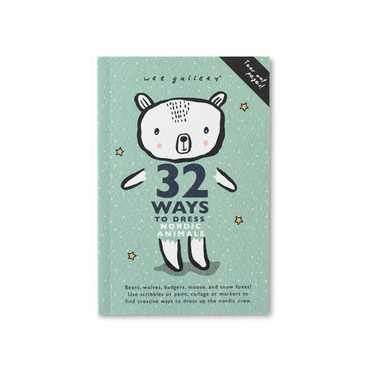 32 Ways to Dress Nordic Animals - Activity Book - Chickadees Wooden Toys