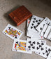 Embossed Leather Playing Cards Set